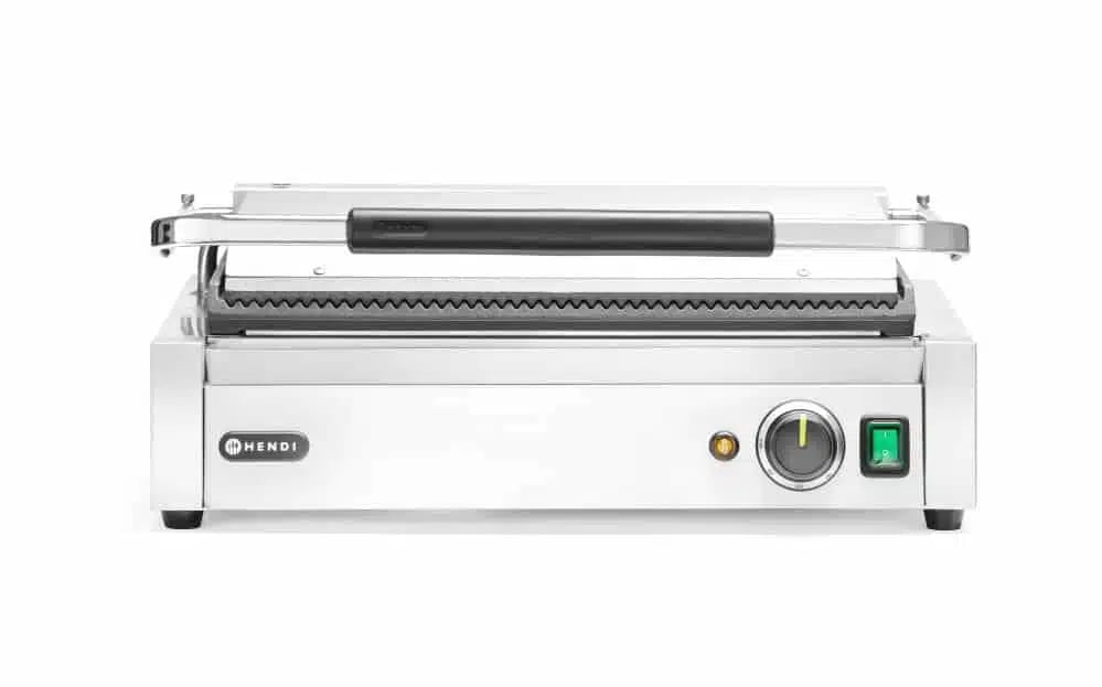 Xl panini kontaktgrill, 2700w, 230v, ribbet grillflade - Billede 2