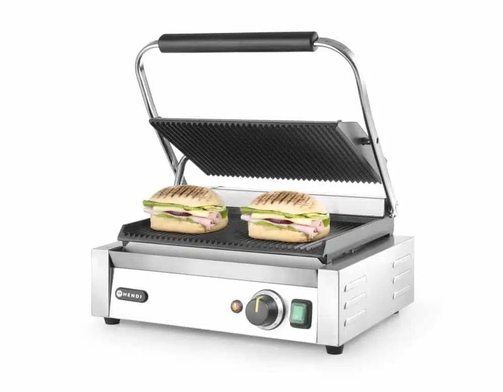 Panini kontaktgrill med rillet over- og underflade, 2200w - Billede 5