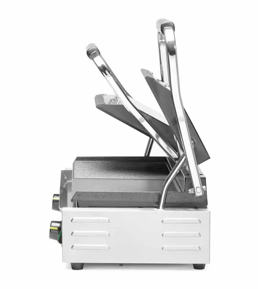 Dobbelt kontaktgrill, halvglatt, halvribbet, 230v/3600w - Billede 8