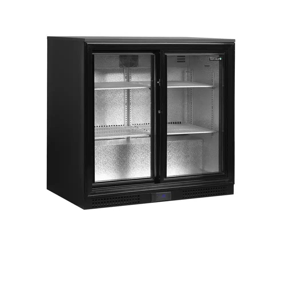 DB201S Backbar Køleskab med 182 liter og 2 Glasskydedøre