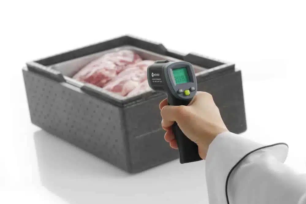 Infrarød termometer, 37x70x150mm, med laserpeger og låsefunktion - Billede 3