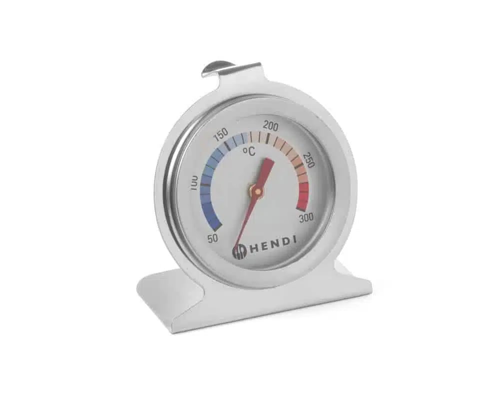 Ovn Termometer, 60x40x(H)70mm, Måleområde: +50 til +300°C, Rustfrit Stål, stk