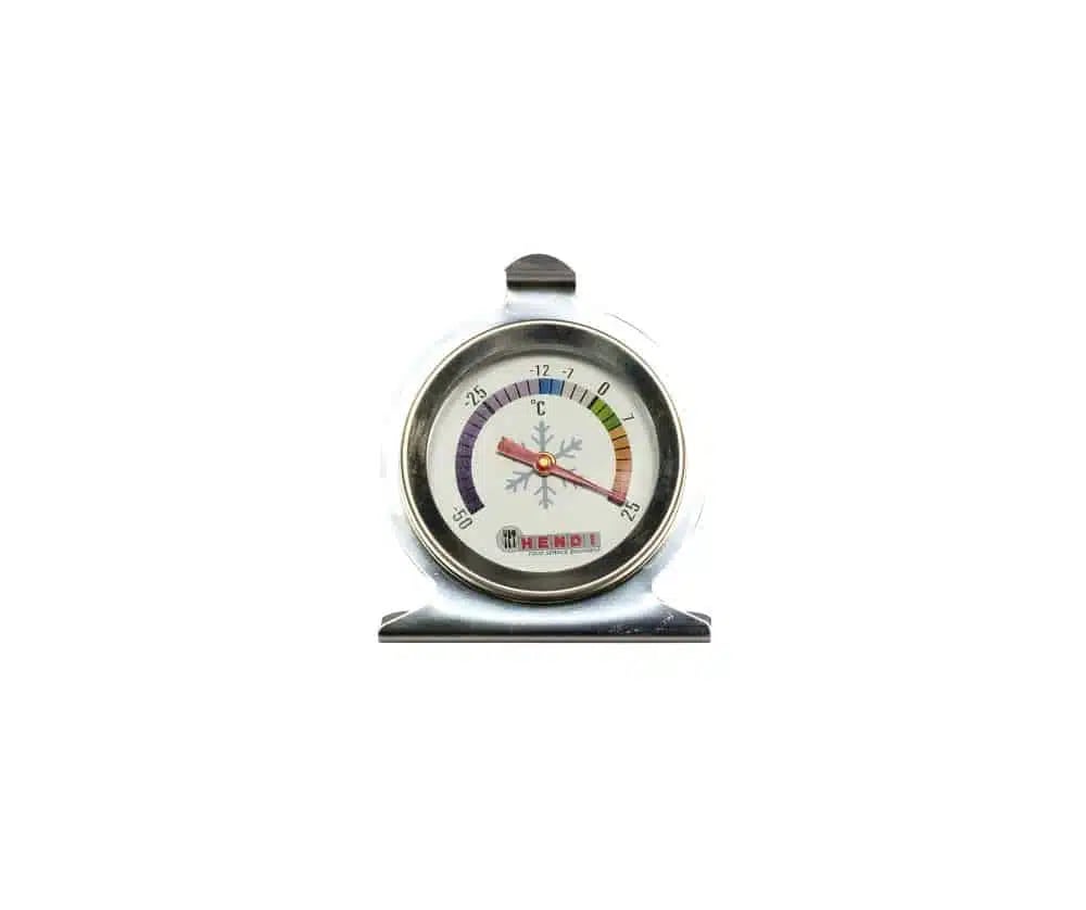 Køleskabstermometer, 60x40x(H)70mm, temperaturområde -50°C til +25°C, rustfrit stål - Billede 2