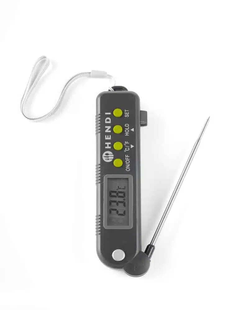 Termometer med foldbar probe, 160x40x(H)25mm, temperaturområde -50° til 300°C - Billede 3