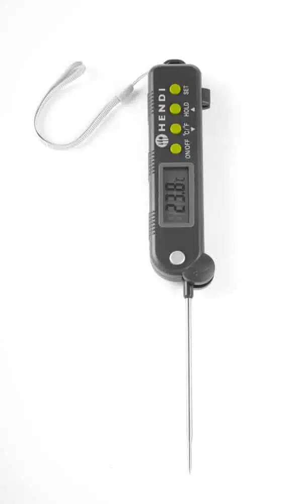 Termometer med foldbar probe, 160x40x(H)25mm, temperaturområde -50° til 300°C - Billede 4