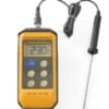 Stødsikkert termometer med probe, 195x85x(H)45mm, vandafvisende, temperaturområde -50°C til 300°C