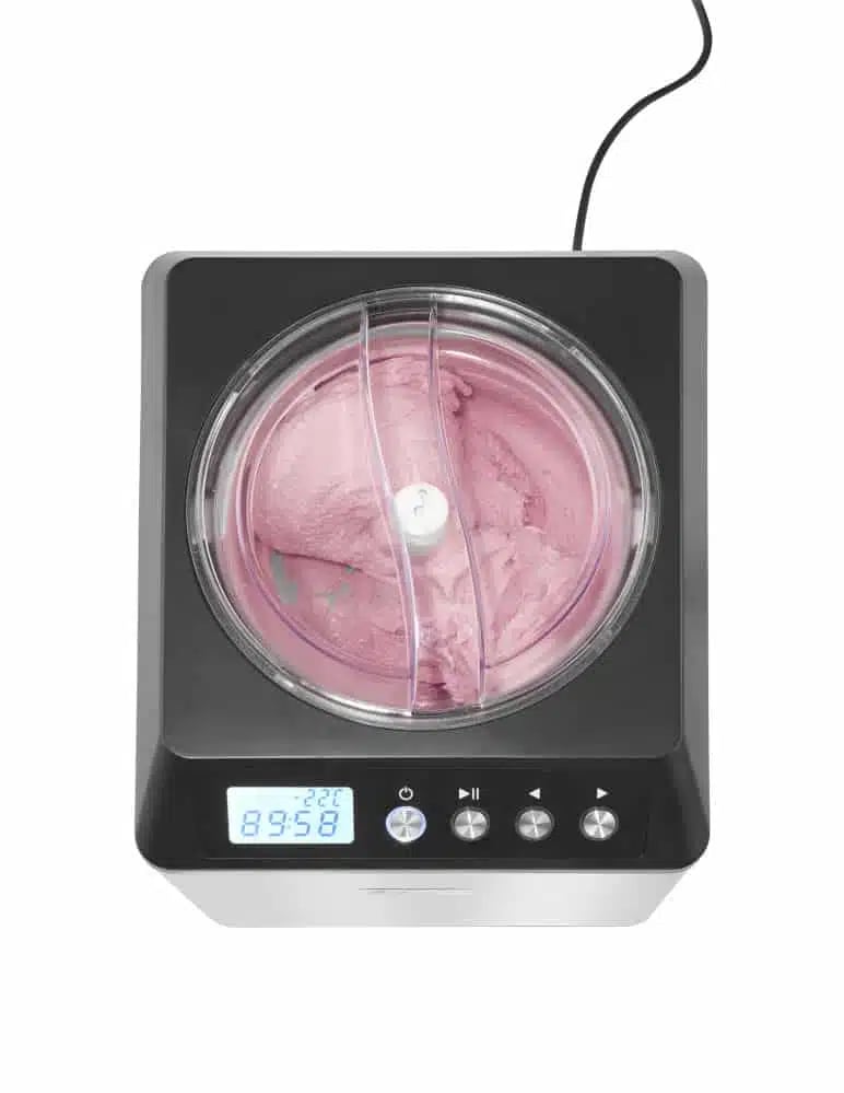 Is-maskine, 230V/180W, 272x315x(H)362mm, ideel til is, sorbet og frossen yoghurt. 2L rustfrit stål beholder. - Billede 5