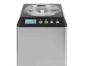 Is-maskine, 230V/180W, 272x315x(H)362mm, ideel til is, sorbet og frossen yoghurt. 2L rustfrit stål beholder.