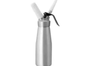 Flødeskumsdispenser m/3 sprøjtetyller + børste, 1L, 32 cm
