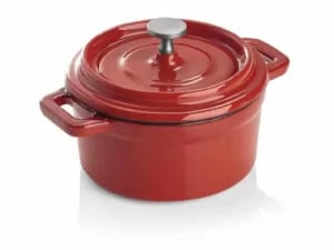 Cocotte i rød støbejern