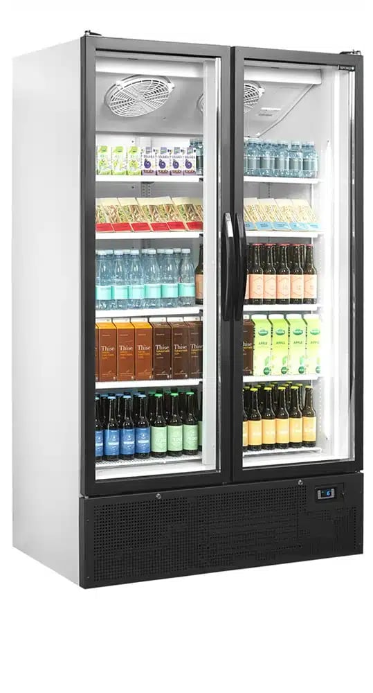 FS1202H Sort Displaykøler med 936L kapacitet og selvlukkende dør - Billede 2