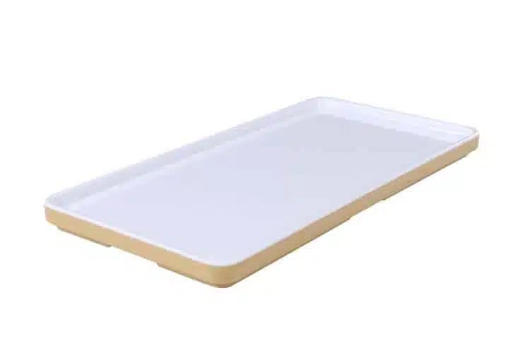 Cube Champagne låg/bakke(4) 21 x 10,5 x H1,4 cm. - Billede 2