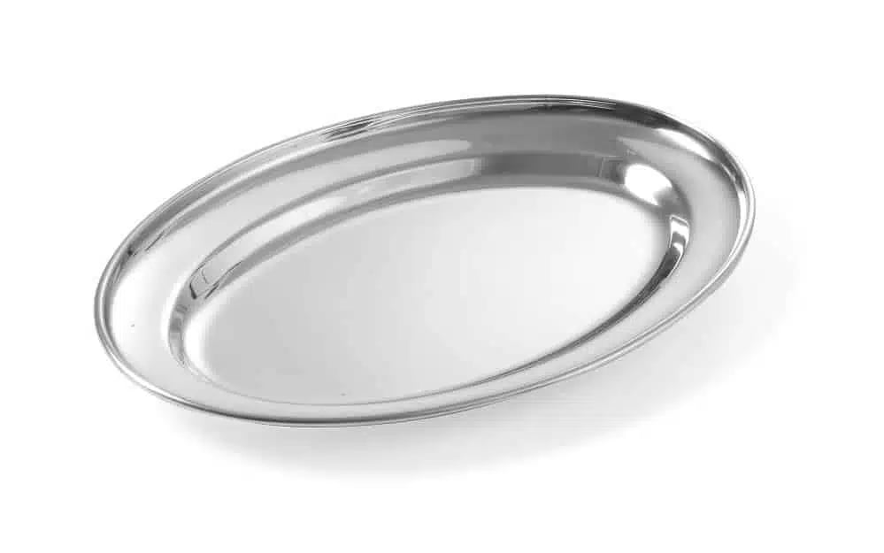 Serveringsfad, Hendi, 300x220mm, Oval, Rustfrit stål - Billede 2