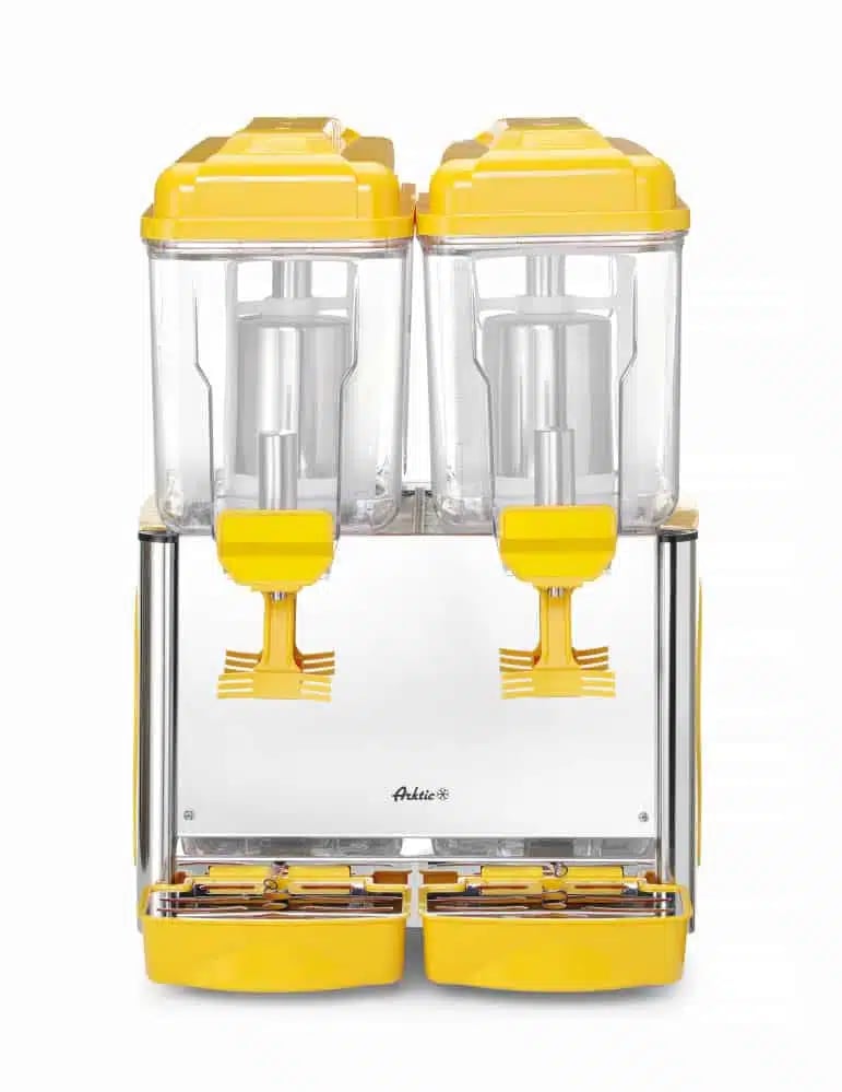 Saftdispenser 2x12L, 24L, 230V/370W, 430x430x(H)640mm, med temperaturkontrol