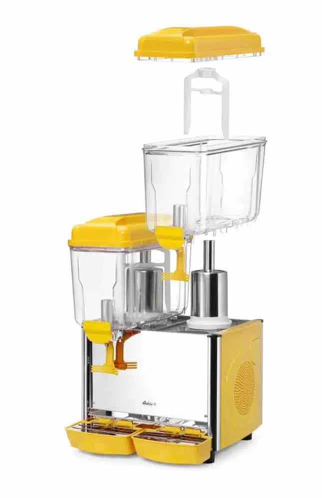 Saftdispenser 2x12L, 24L, 230V/370W, 430x430x(H)640mm, med temperaturkontrol - Billede 3