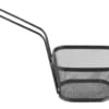 Sorte, stabelbare mini-friturekurve, 130x115x(h)80mm - ikke til madkontakt