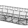 Dekorativ aflang kurv med håndtag, 385x160x80mm