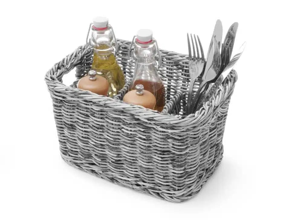 Sort bestikbakke, 260x180x150mm. - Billede 4