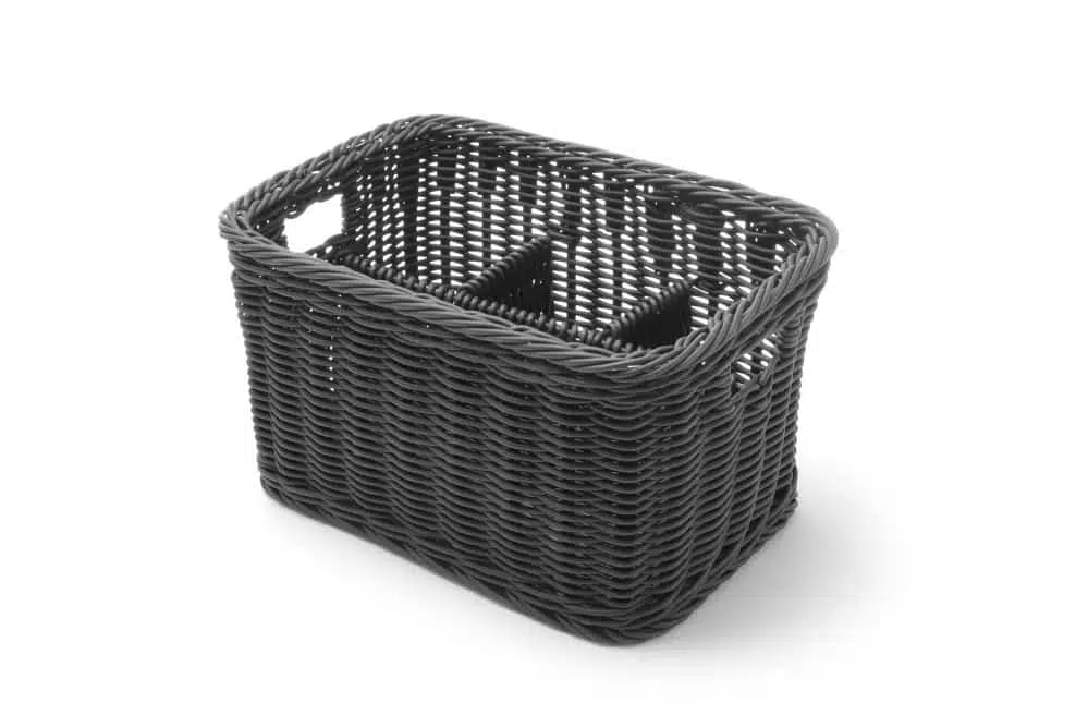 Sort bestikbakke, 260x180x150mm.