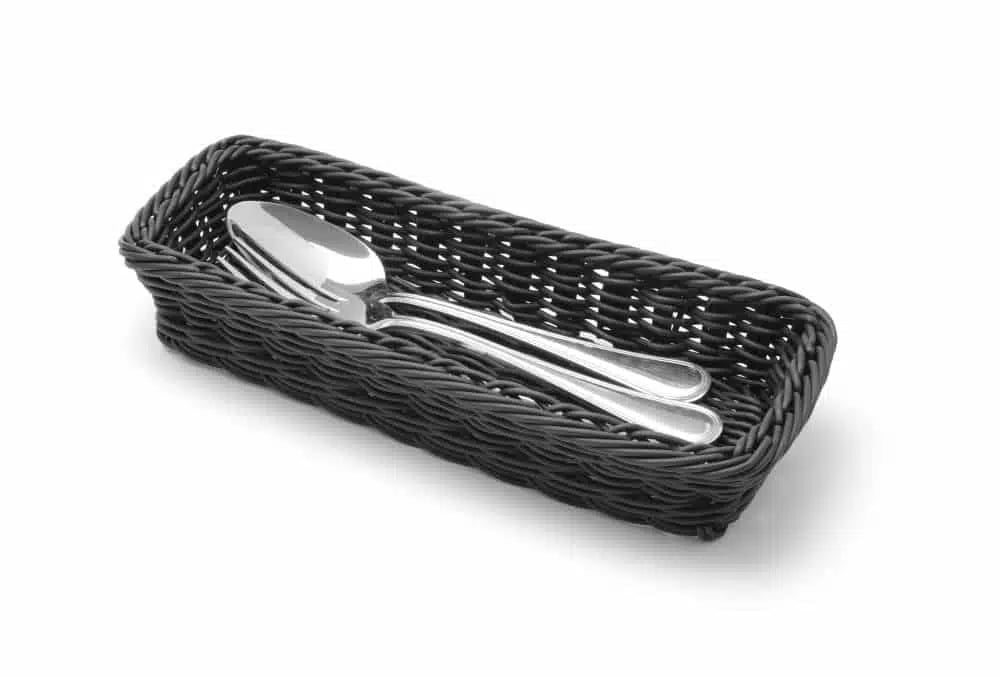 Sort bestikbakke, 270x100x45mm. - Billede 2