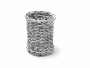 Bestikholder i lys grå, ø100x(h)120mm.
