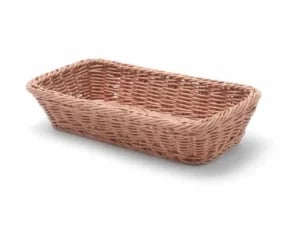Brødkurv i rustfrit stål, gn 1/3 størrelse, 325x176x65mm