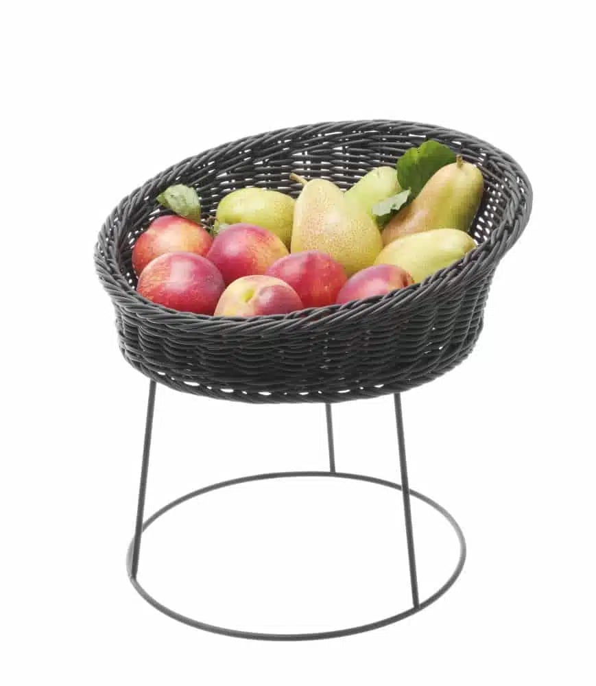 Serveringskurv i polypropylen, ø250x(h)265mm, sæt af 6 - Billede 2