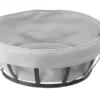 Brødkurv rund m. vaskbar stofpose Diam220 mm