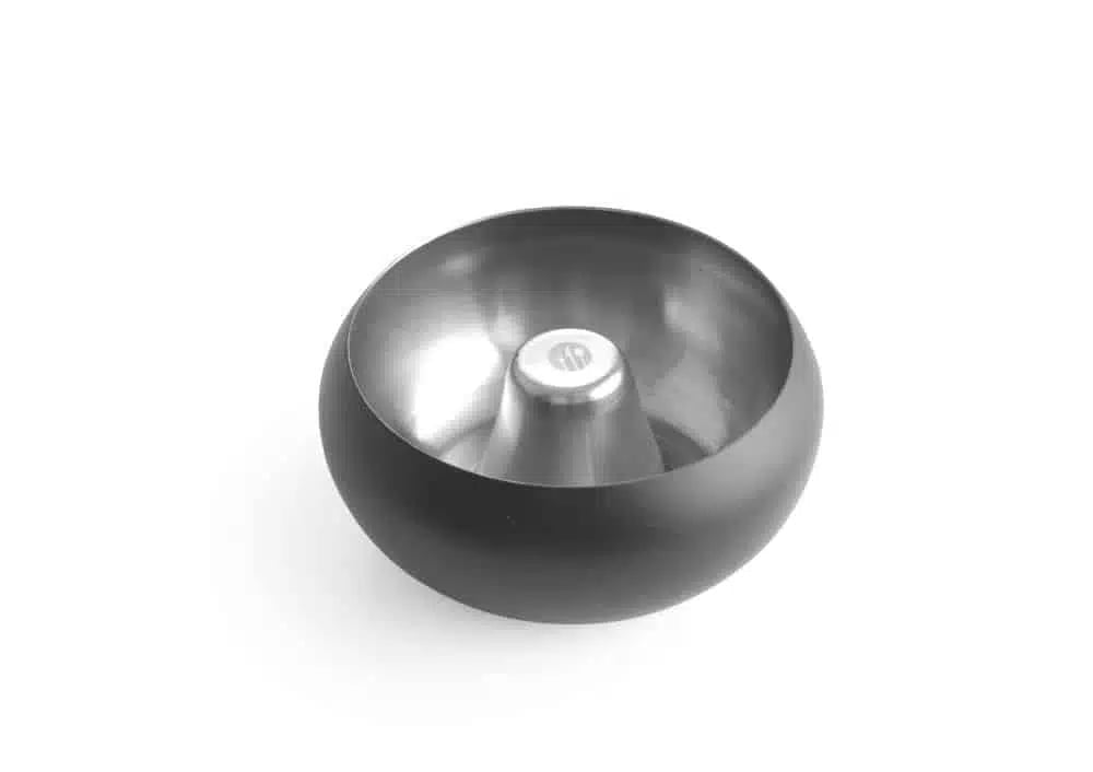 Sort askebæger i skålform, ø105x(h)58mm. - Billede 2