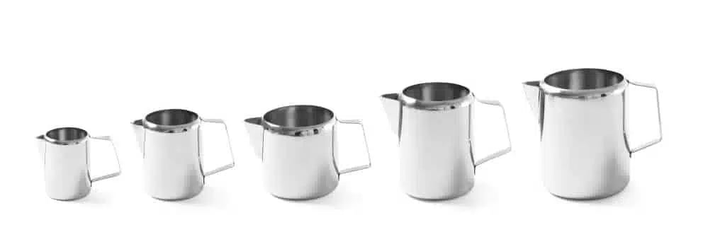 Rustfrit stål mælkekande, 0,35l - holder varmen, nem at hælde fra - Billede 2