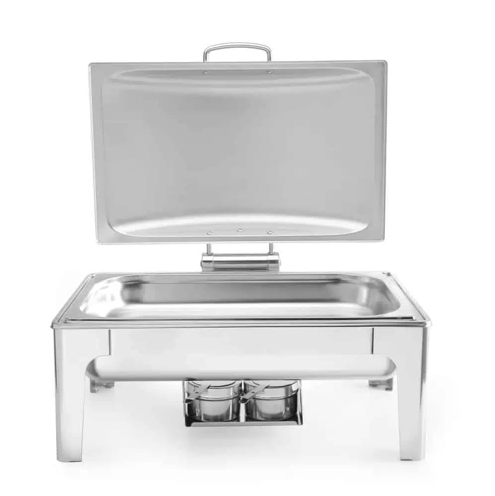 Chafing dish i satin finish, 9 l, med aftageligt låg