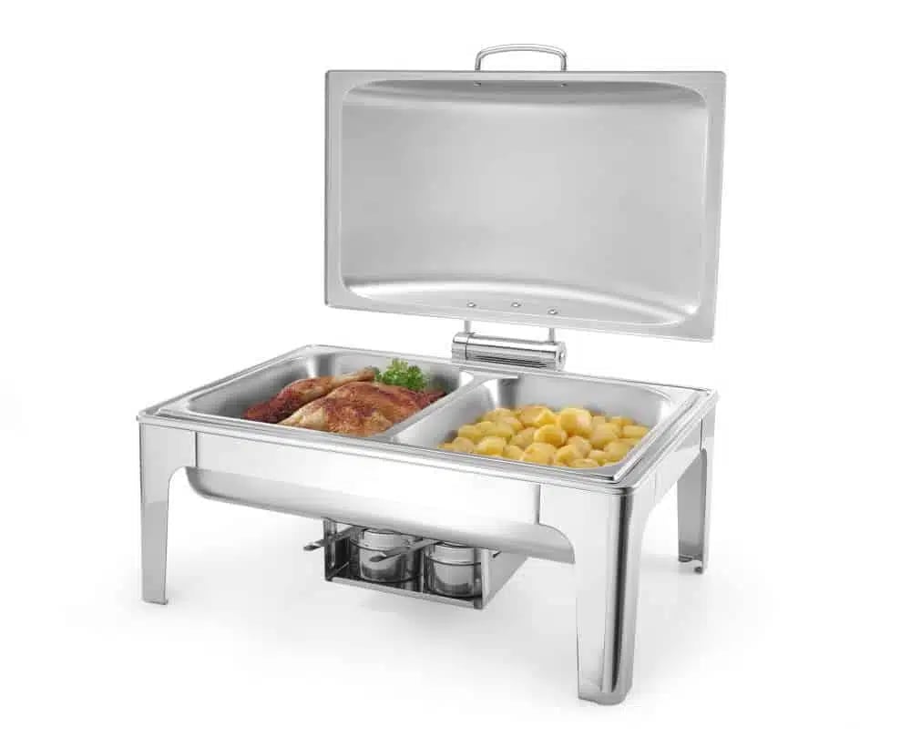 Chafing dish i satin finish, 9 l, med aftageligt låg - Billede 2