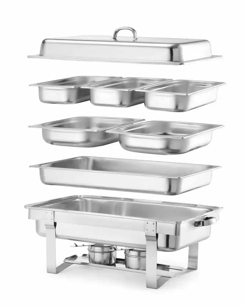 9l gastronorm 1/1 chafing dish, kitchen line, 585x385x315mm + ekstra pander - Billede 5