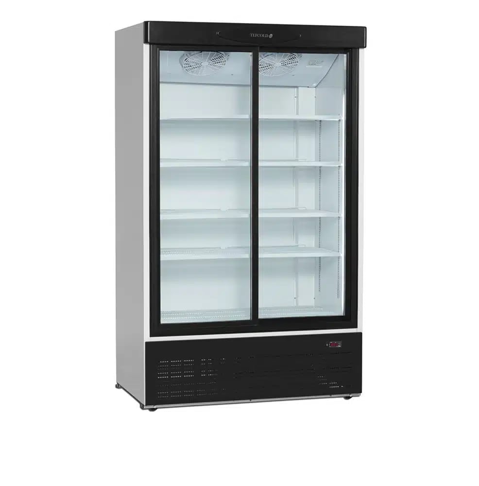 FS1202S Displaykøleskab, 660L, 174kg, Sort/Hvid