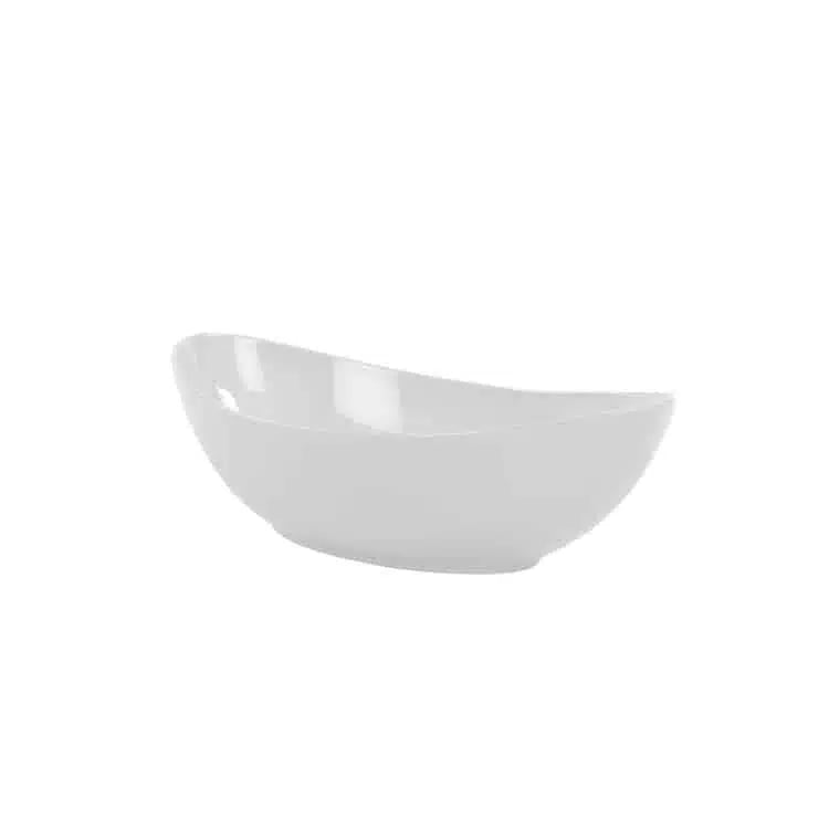 Saturno White Skål oval 10x7 cm. Dipskål