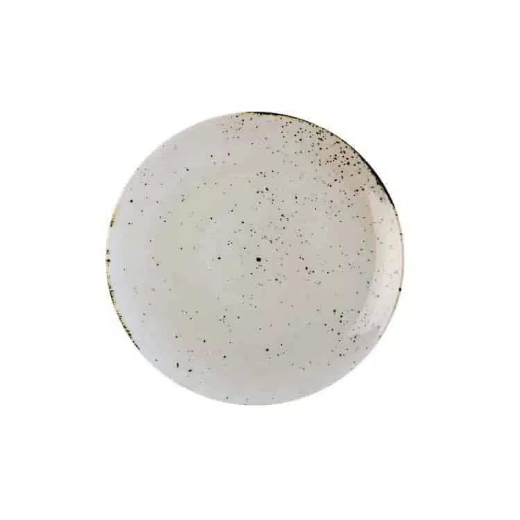 Tallerken Flad Coupe | Ø16cm til Ø32cm | NovaEco Saturno Nature Porcelæn