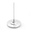 Bonspyd i blank aluminium, ø80x(h)150mm, skruer eller klæb inkluderet