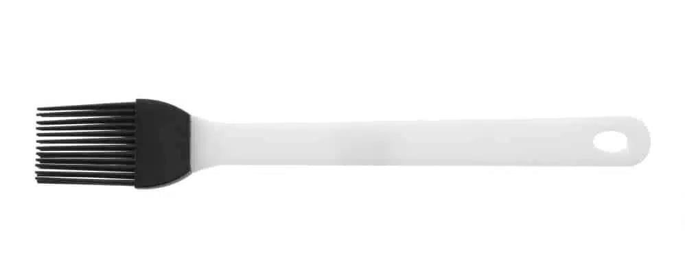 Flad silikonepensel til smør og fedt, 220x32mm, med polypropylenhåndtag.