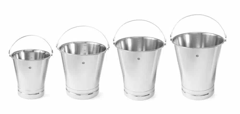 Spand med forstærket bund, Profi Line, 10L, ø280x(H)265mm, graduering, Hendi - Billede 2