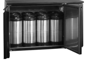 CKC8 Fustagekøler, Sort, 8x20L, 96kg