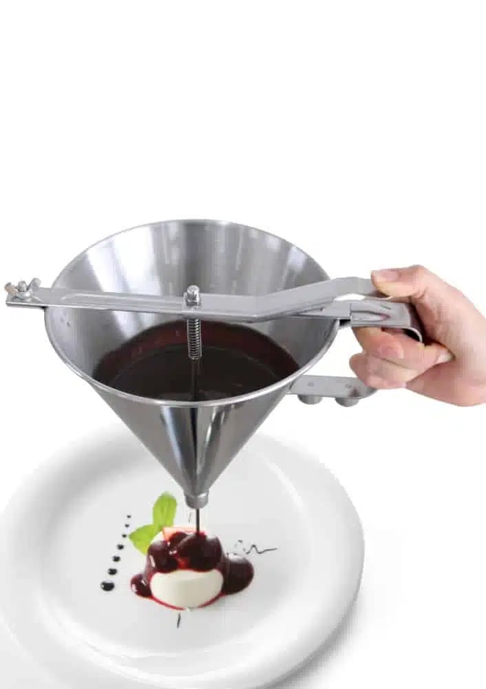 Konfekture tragt, 1,5 liter, stål, med håndtag, 270x195x270mm - Billede 2