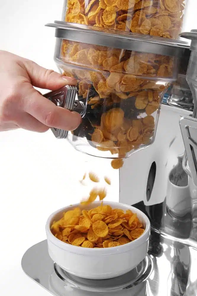 Müesli dispenser, 4l, nem at rengøre, inkl. 5 farvede tud - Billede 2