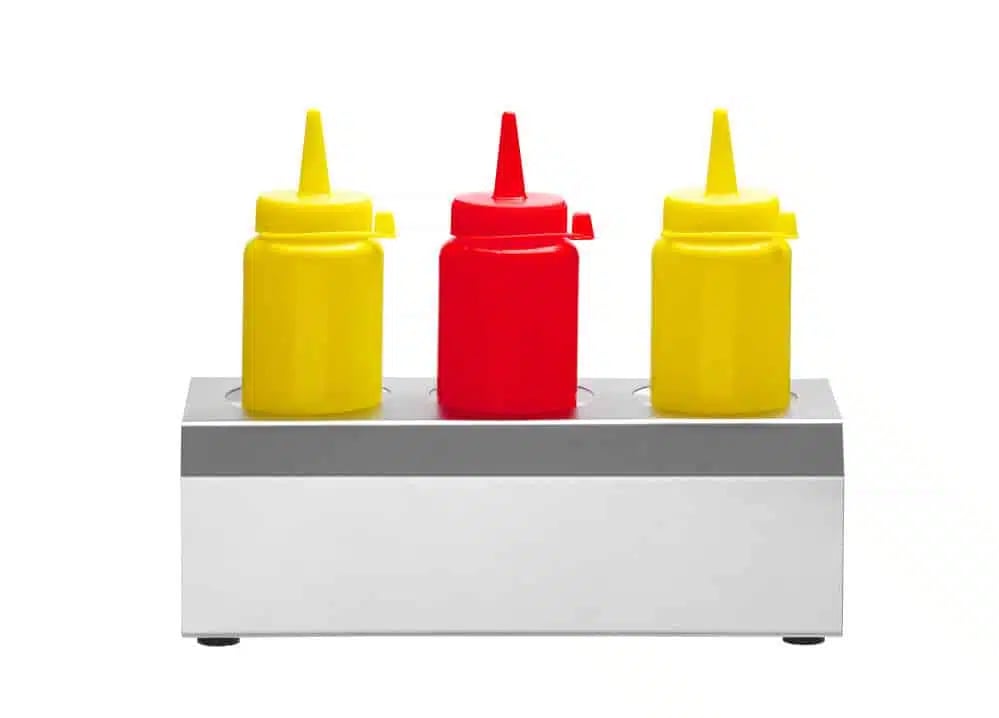 Sauceholder med 3 åbninger, ø57 mm, 229x90x78mm - kvalitetsfinish - Billede 2