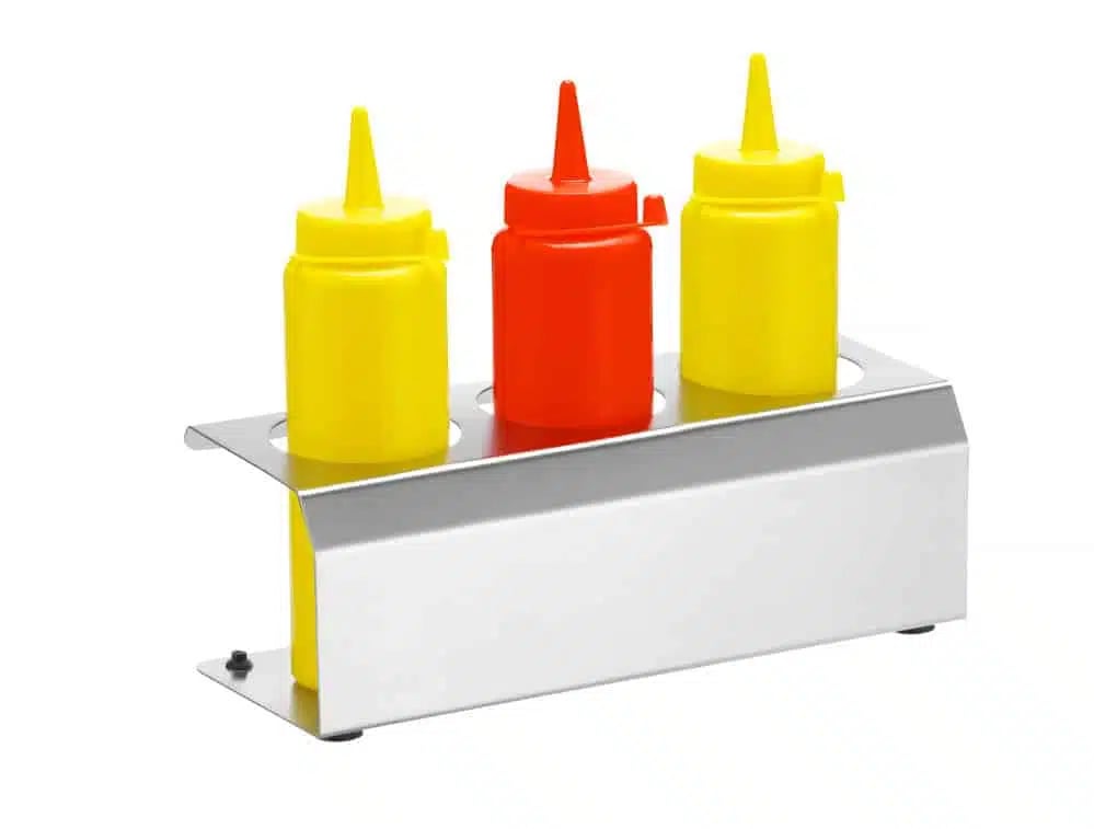 Sauceholder med 3 åbninger, ø57 mm, 229x90x78mm - kvalitetsfinish - Billede 3