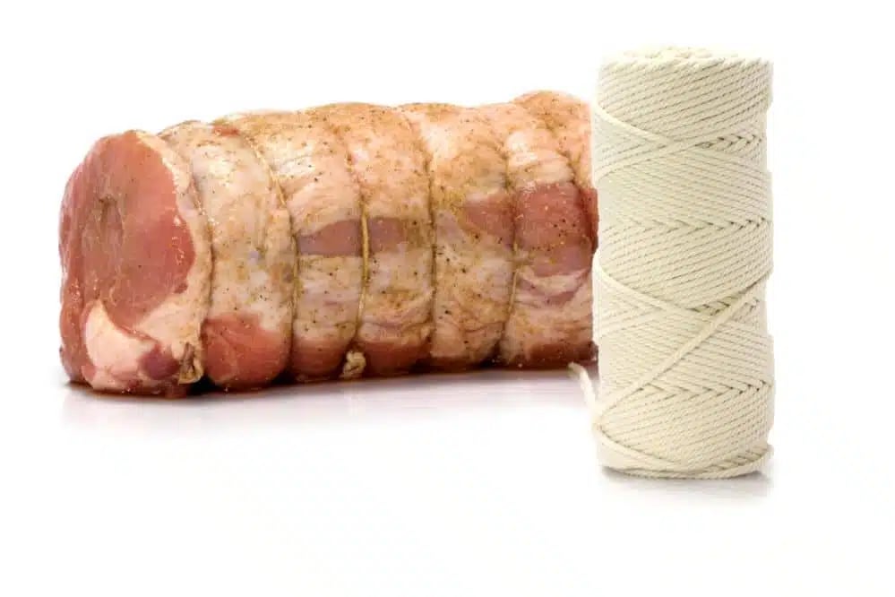 Rouladesnor, 70 m, Hvid, Hendi. Blød og fleksibel, nem at binde og knytte. Lavet af ubleget bomuld. - Billede 2