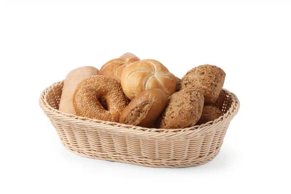Ovalt brødkurv med rustfrit stål wireforstærkning, 380x270x90mm - Billede 2