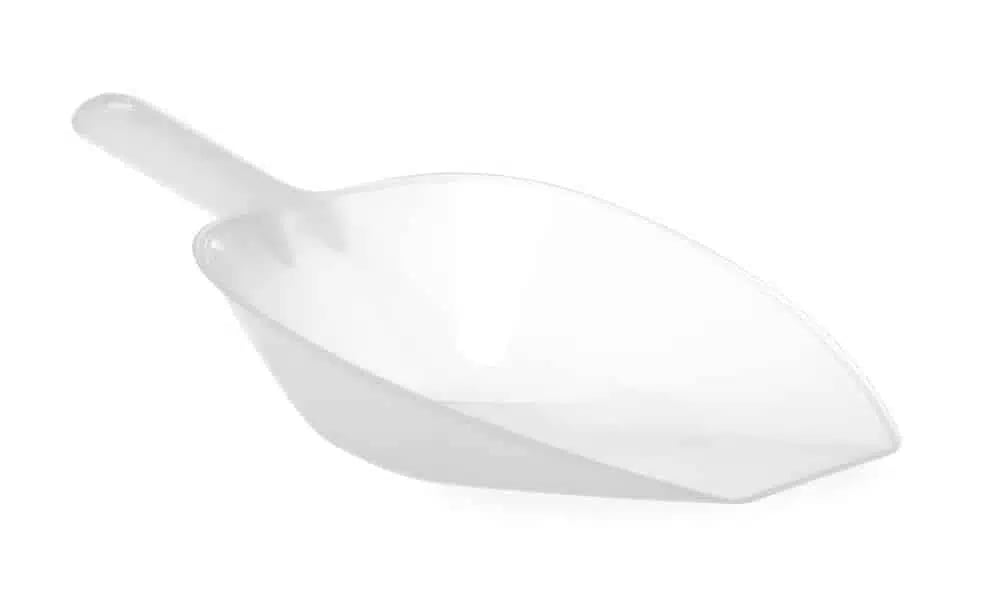 Robust skovl i polypropylen, 0,65l, (l)330mm - tåler høj varme