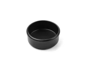 Smør- og sauceskål - 3 stk, sort, ø80x(H)30mm