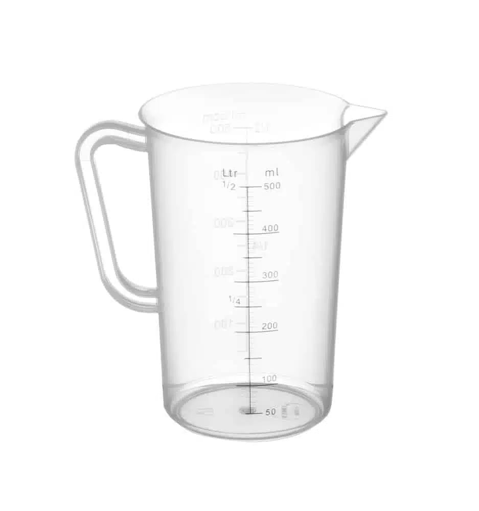 Målebæger i polypropylen, 2L, ø140x(H)215mm, med graduering - Billede 2