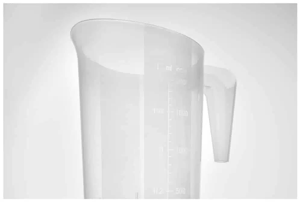 Stabelbar målekande, 3l, ø181x(h)233mm med indgraveret skala - Billede 3